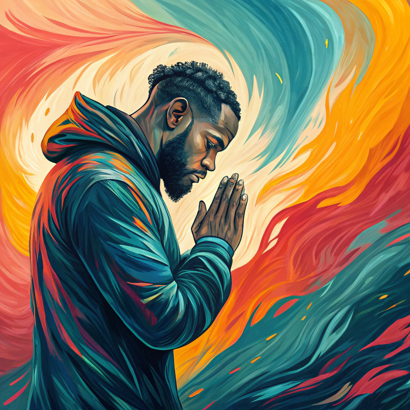 Abstract Prayer and Empowerment Art Abstract Prayer and Empowerment Art