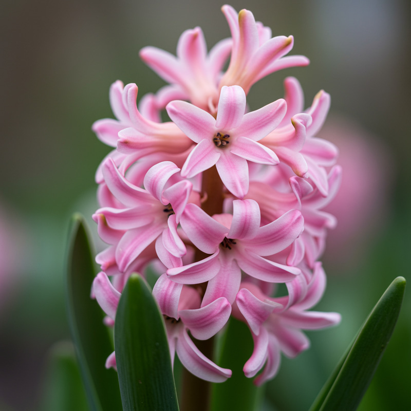 Delicate Pink Hyacinth: A Floral Beauty Delicate Pink Hyacinth: A Floral Beauty
