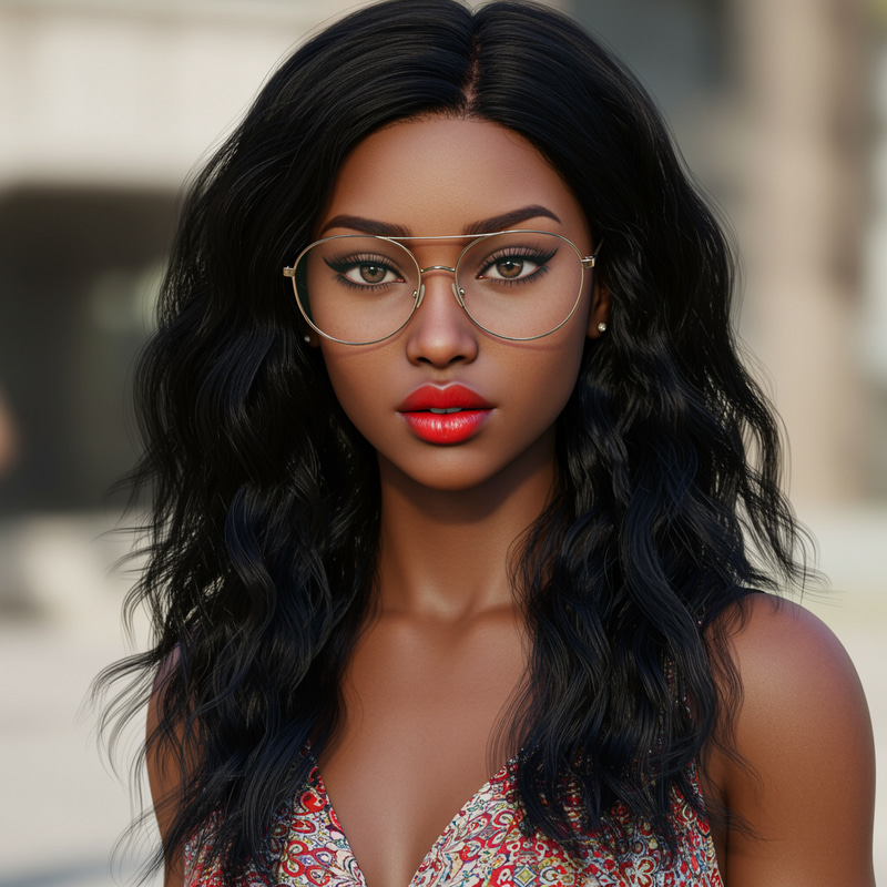 Attractive 21-Year-Old African American Woman Attractive 21-Year-Old African American Woman