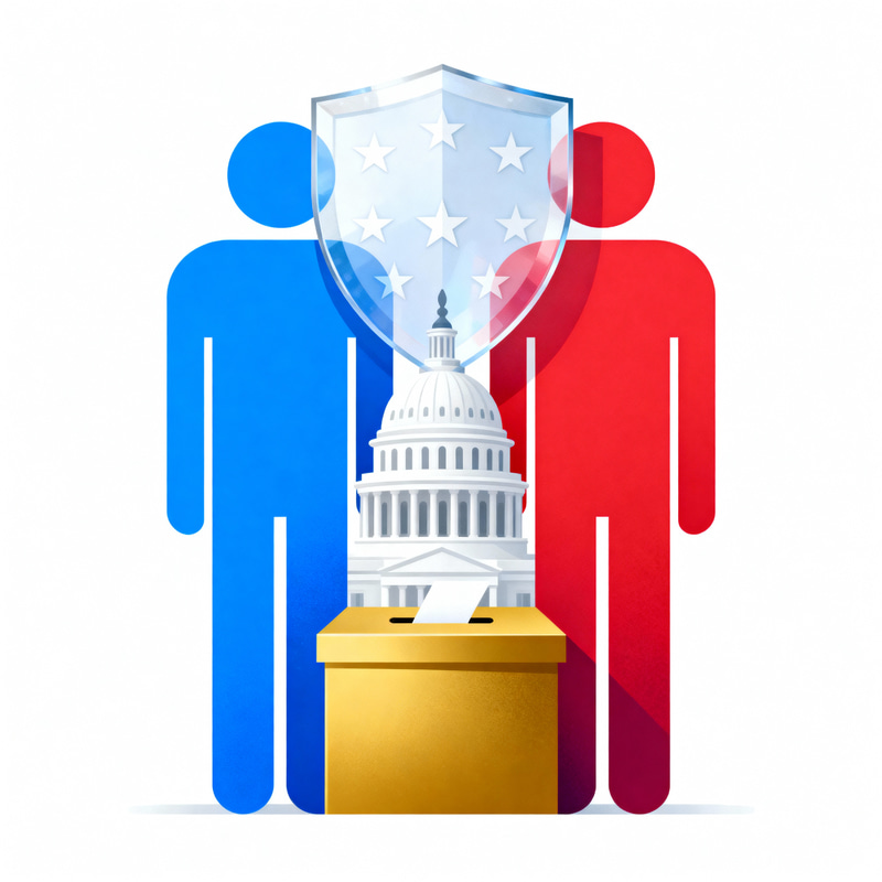 Colorful Political Icon Representing Legal Themes Colorful Political Icon Representing Legal Themes