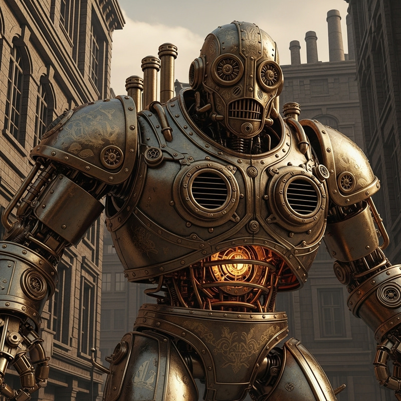 Steampunk Golem: A Mechanical Marvel Steampunk Golem: A Mechanical Marvel