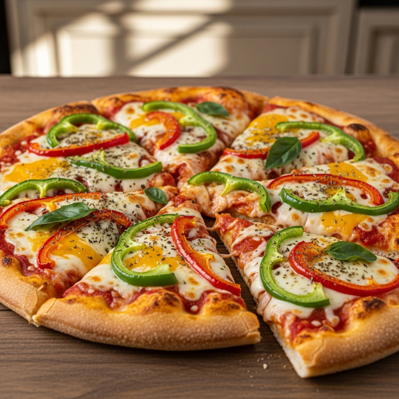 Delicious Cheese Capsicum Pizza Recipe
