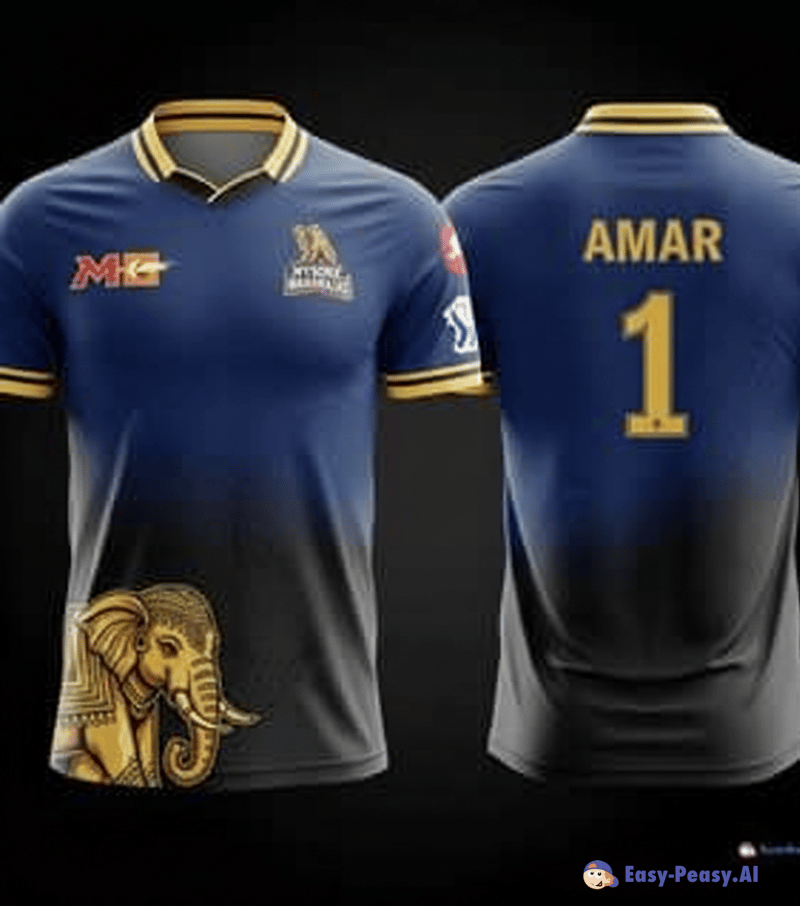 Transformed Jersey Design with Unique Elephant Art Transformed Jersey Design with Unique Elephant Art