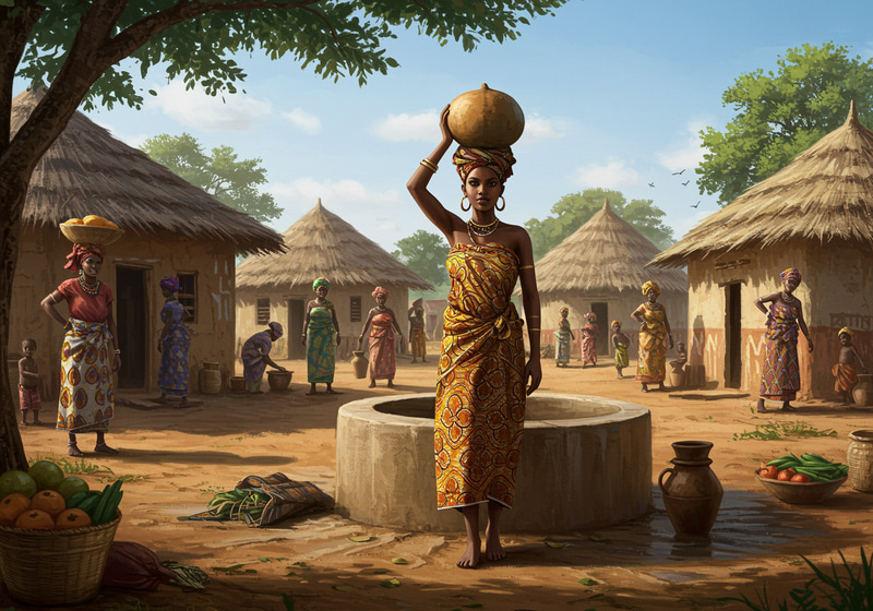 Vibrant West African Village Life Vibrant West African Village Life