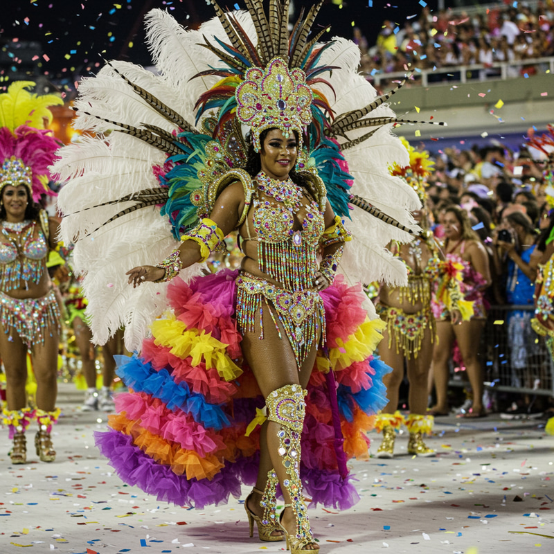 Vibrant Carnival Costume Design for Festive Parades Vibrant Carnival Costume Design for Festive Parades