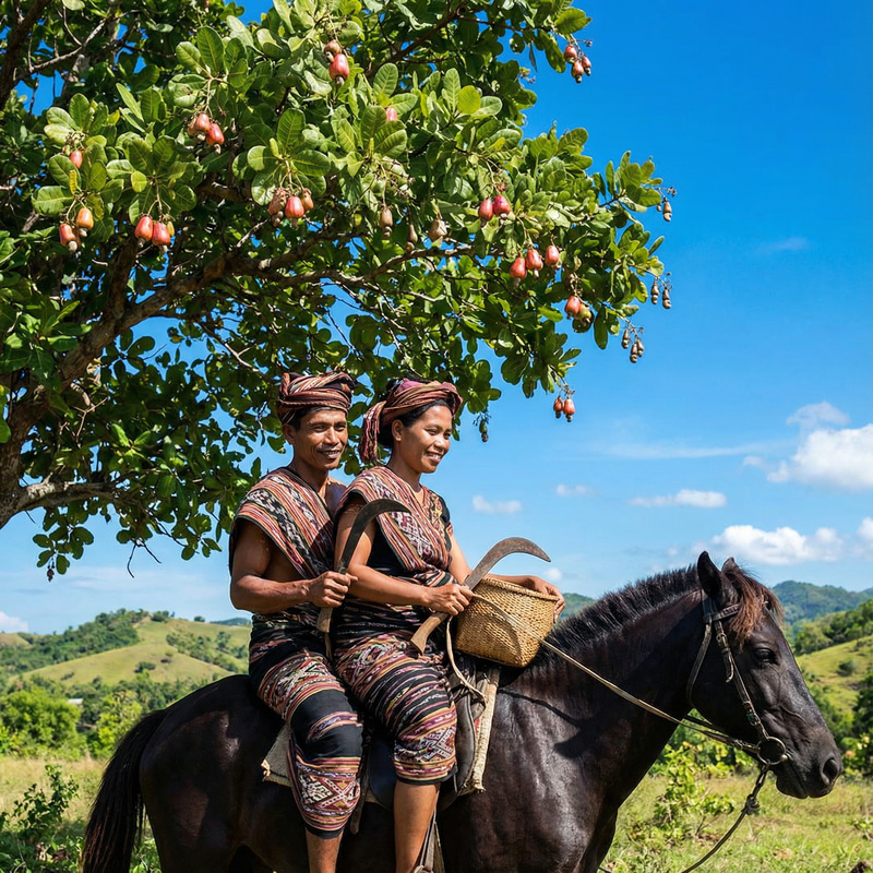 Traditional Sumbanese Couple Horseback Riding Traditional Sumbanese Couple Horseback Riding