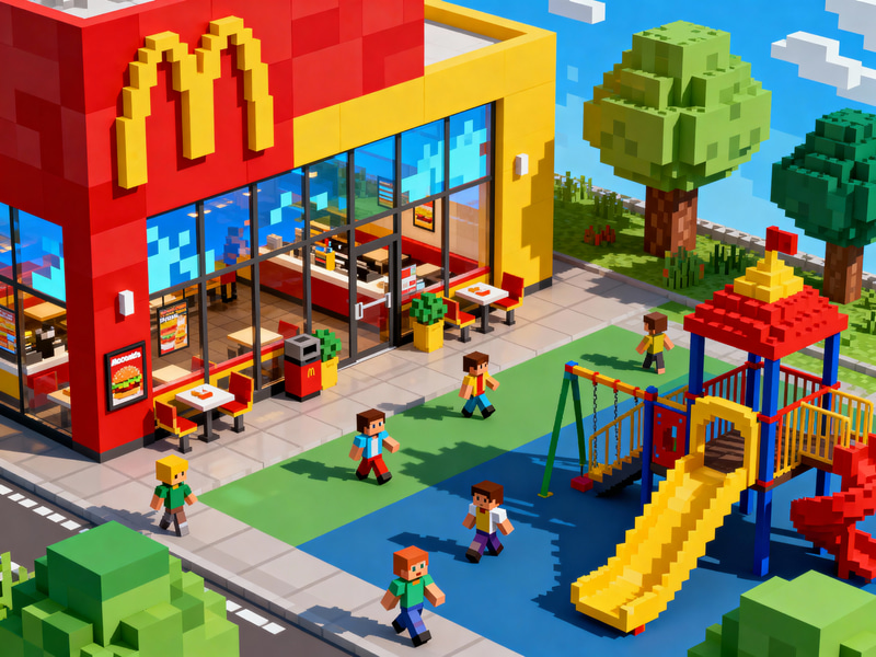 Minecraft McDonald's: Colorful Playground Adventure Minecraft McDonald's: Colorful Playground Adventure