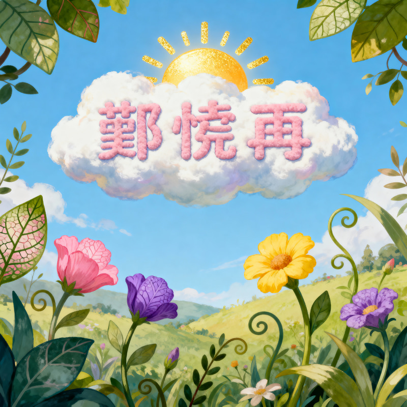 Whimsical Cloud Art with 鄭愷甯 in Nature Whimsical Cloud Art with 鄭愷甯 in Nature