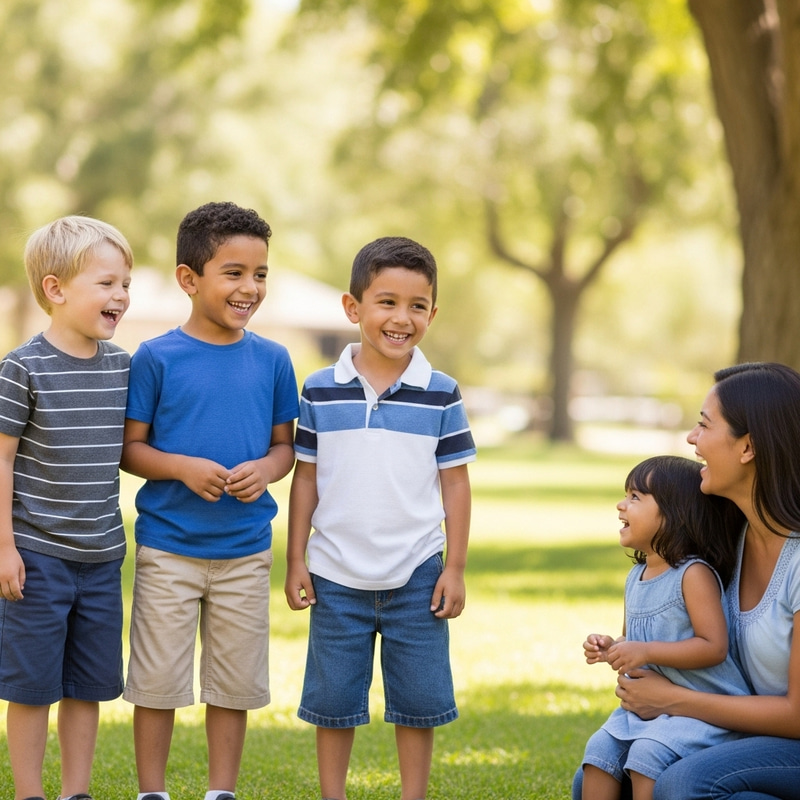 Joyful Moments: Diverse Children Laughing Together Joyful Moments: Diverse Children Laughing Together