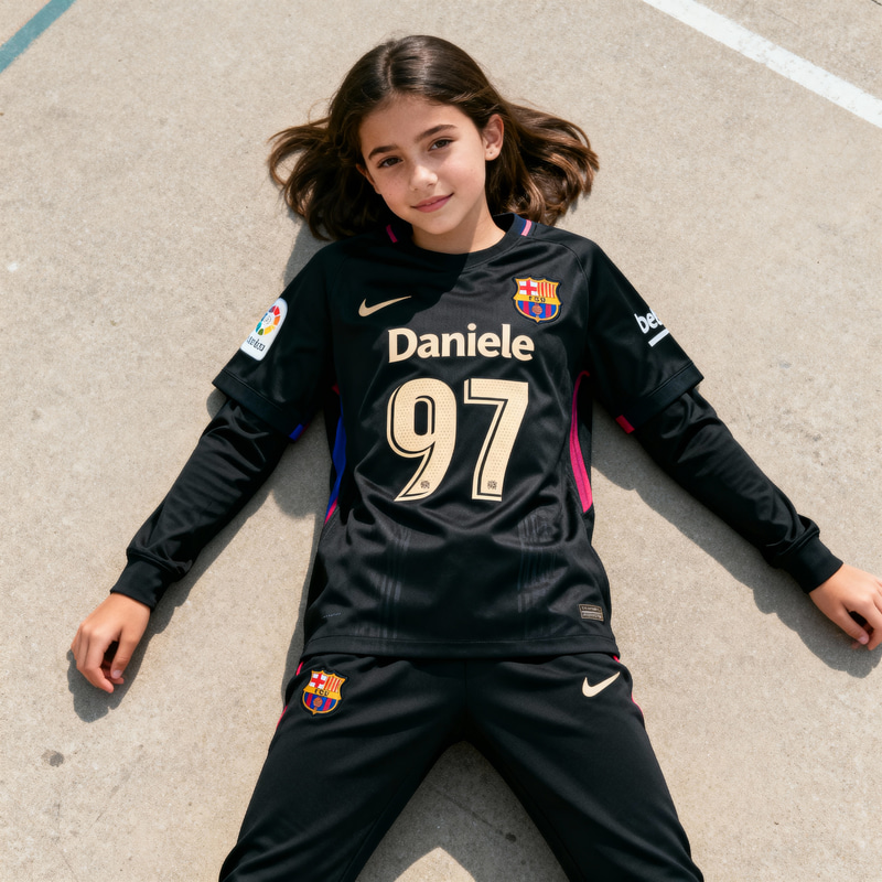 Barcelona Black Kot: Daniele Jersey & Pants Look