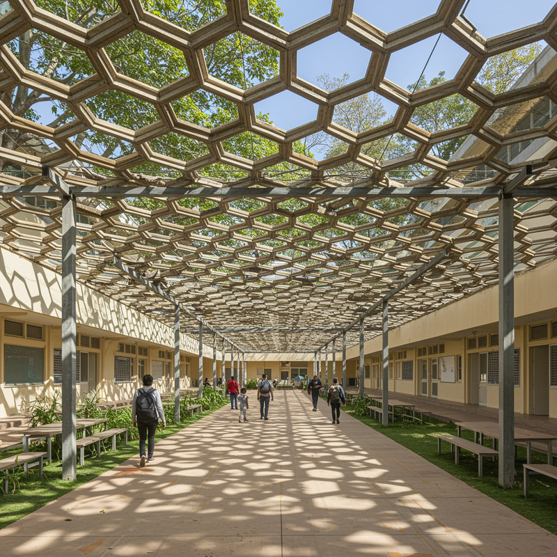 Creative U-Shaped Beehive Pergola Design Creative U-Shaped Beehive Pergola Design