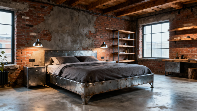 Stunning Industrial Bedroom Design Ideas Stunning Industrial Bedroom Design Ideas