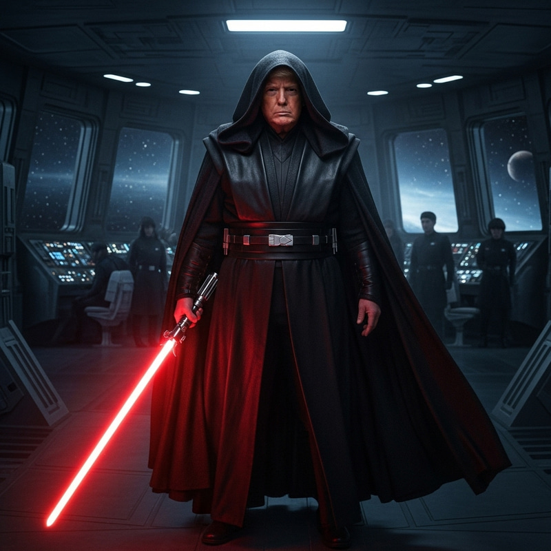 Donald Trump as Sith Lord: Star Destroyer Scene Donald Trump as Sith Lord: Star Destroyer Scene