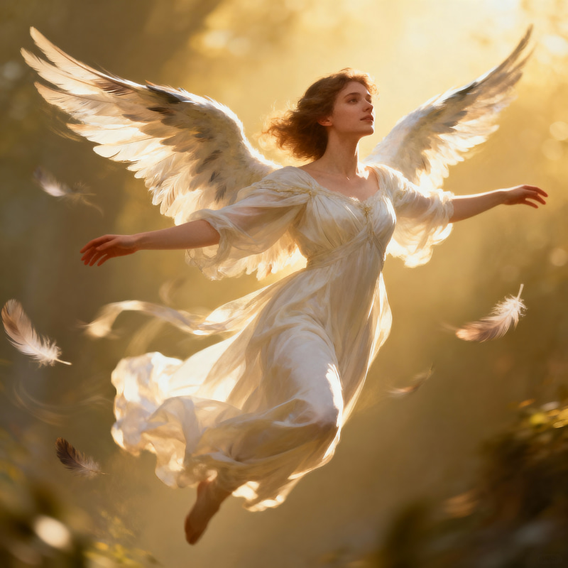 Beautiful Flying Angel Art and Imagery