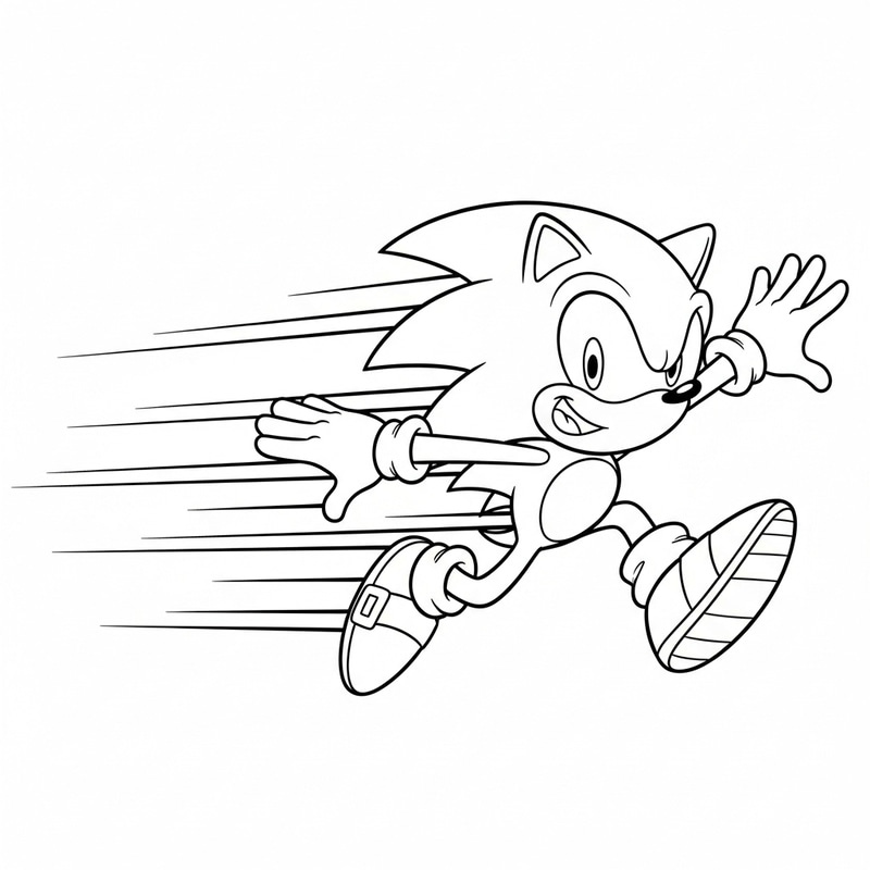 Sonic the Hedgehog Coloring Page Sonic the Hedgehog Coloring Page