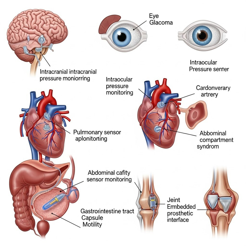 Anatomical Diagram of Organs with Pressure Sensors Anatomical Diagram of Organs with Pressure Sensors