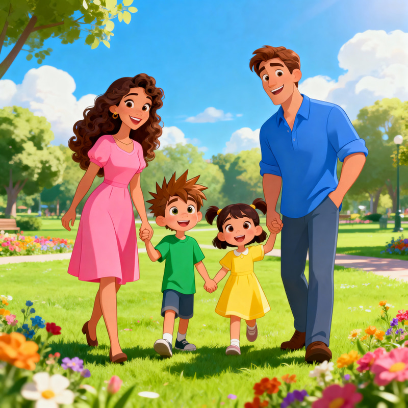 Disney Family Cartoon Picture Disney Family Cartoon Picture