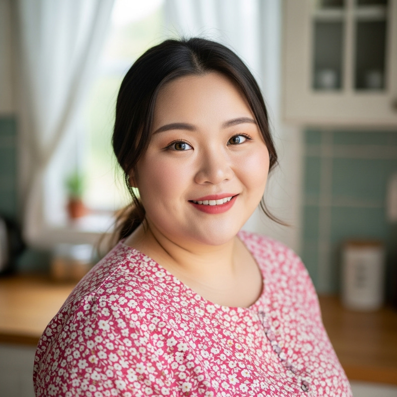 Plump and Curvy Asian Woman in Her 30s Plump and Curvy Asian Woman in Her 30s
