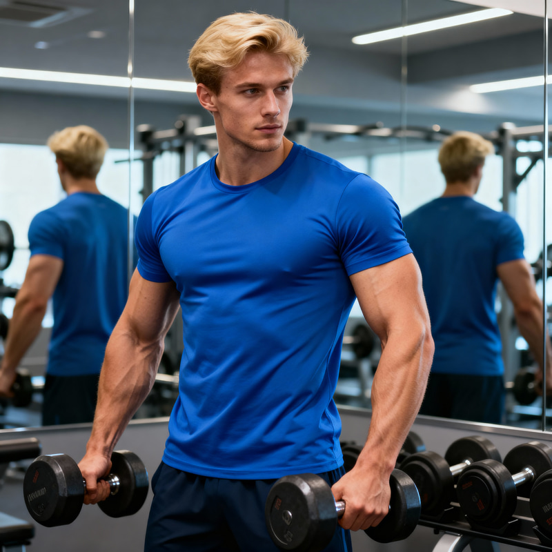 Expert Gym Trainer: Muscular Model in Modern Fitness