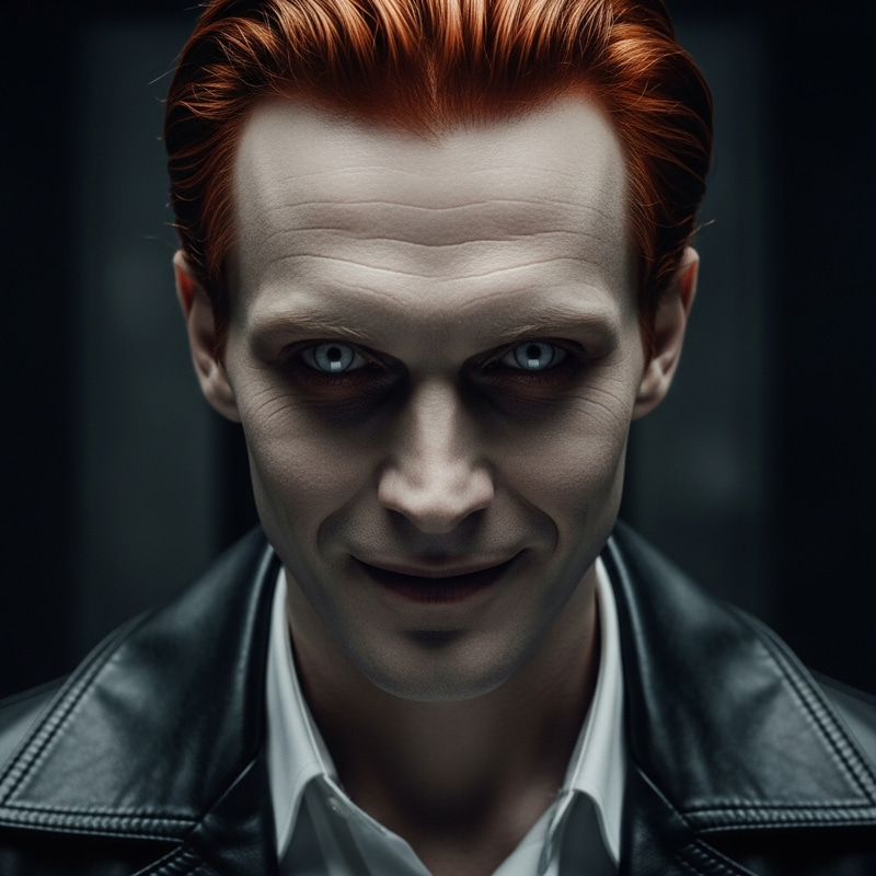 Red Haired Man with Cruel Eyes - Portrait Art Red Haired Man with Cruel Eyes - Portrait Art