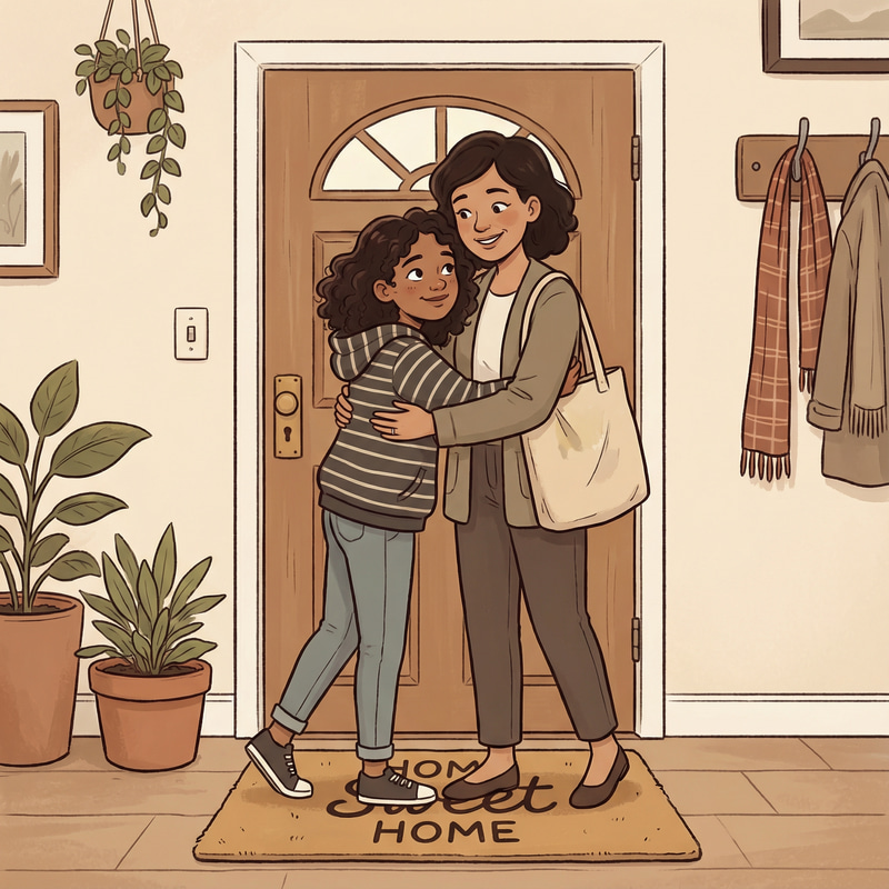 Heartwarming Farewell Between Mother and Daughter Heartwarming Farewell Between Mother and Daughter