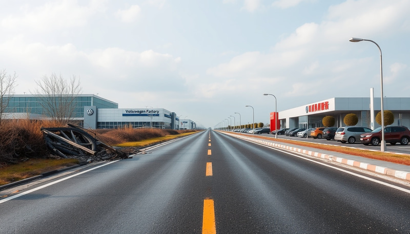 Two-Lane Road: Volkswagen Factory & Car Dealership Two-Lane Road: Volkswagen Factory & Car Dealership