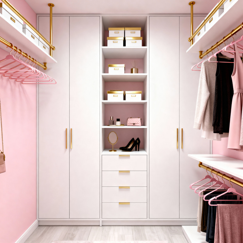 Elegant Modern Built-in Wardrobe Design