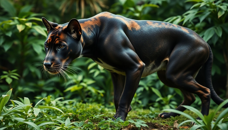 Dog-Panther Hybrid: Nature's Wild Transformation Dog-Panther Hybrid: Nature's Wild Transformation