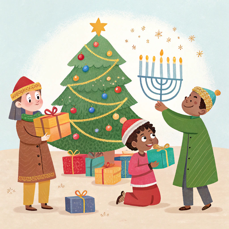 Celebrate Christmas, Kwanzaa, Hanukkah & Diwali Celebrate Christmas, Kwanzaa, Hanukkah & Diwali