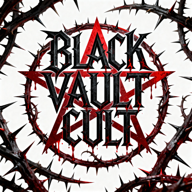 Black Vault Cult: Brutal Death Metal Logo Design Black Vault Cult: Brutal Death Metal Logo Design