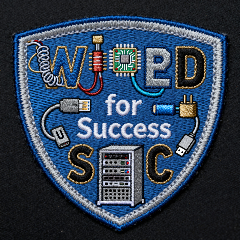 Wired for Success Beta Club Embroidery Patch