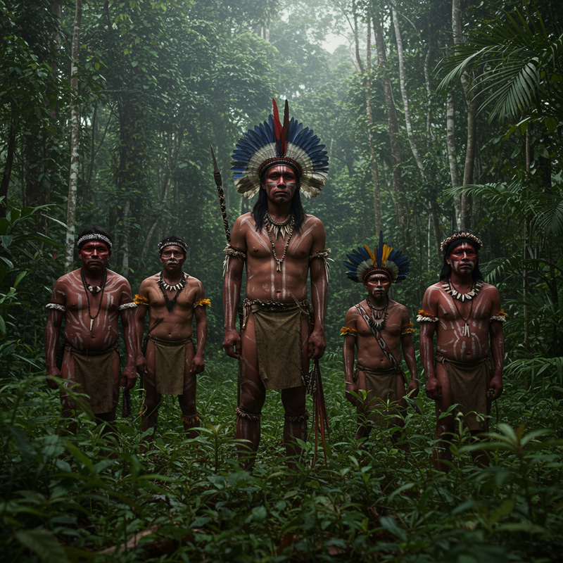 Scary Untouched Tribe in Amazon Rainforest Scary Untouched Tribe in Amazon Rainforest