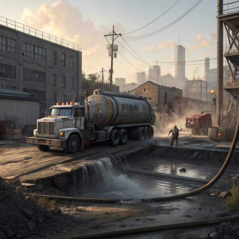 Industrial Septic Pumping: Documentary Style Art Industrial Septic Pumping: Documentary Style Art