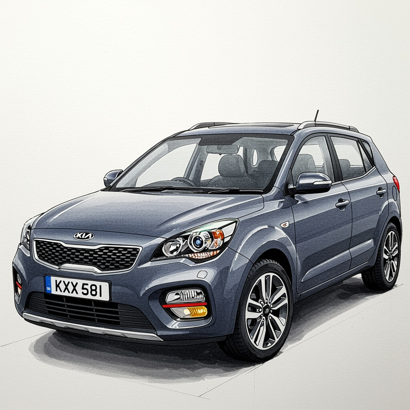 KIA Car Illustration - Stunning Designs KIA Car Illustration - Stunning Designs
