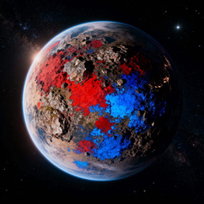 Random Color Terrestrial Planets Random Color Terrestrial Planets