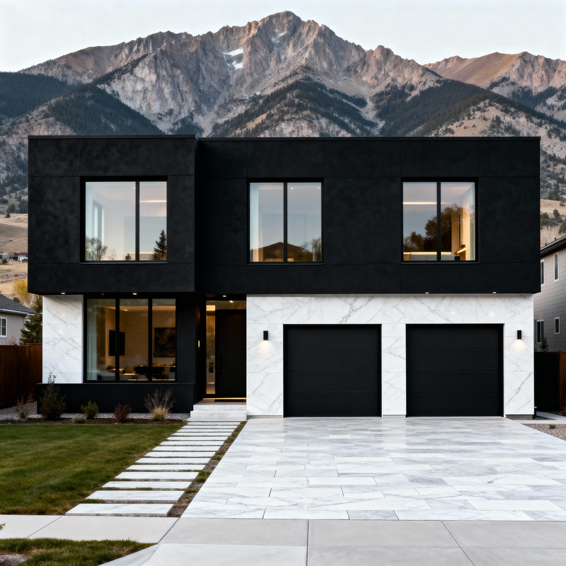 Stunning Modern Black Concrete House in Colorado Stunning Modern Black Concrete House in Colorado