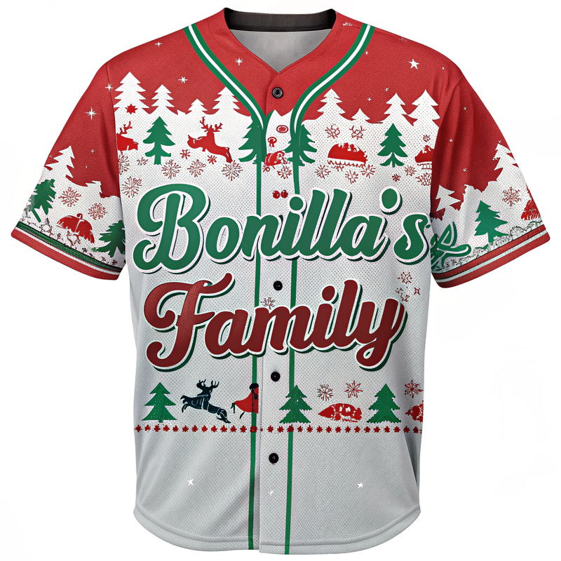 Bonilla's Family Christmas Jersey Art Design Bonilla's Family Christmas Jersey Art Design