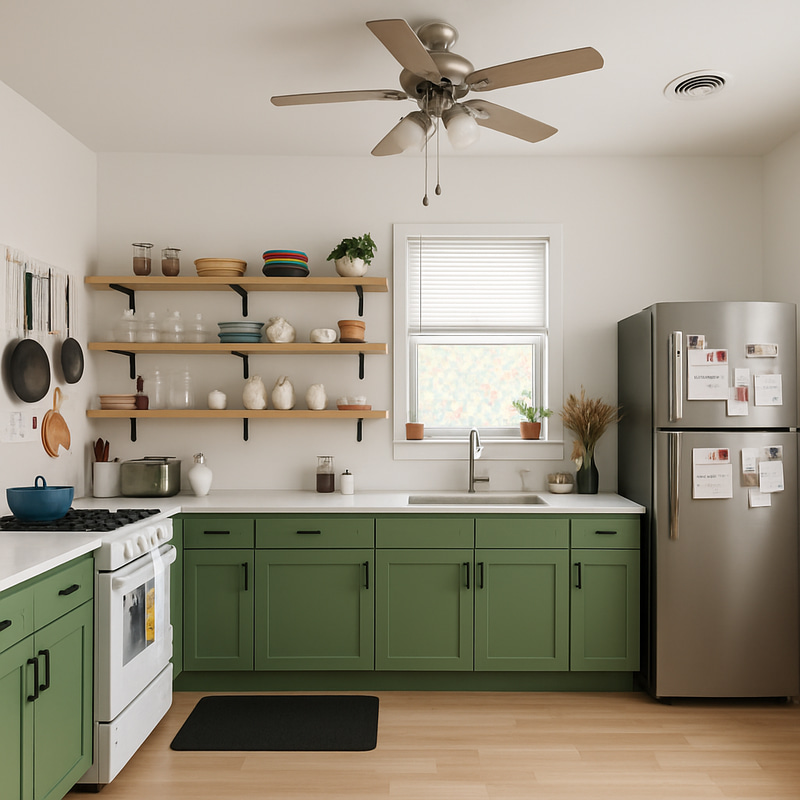 Smart Kitchen Design: Bottom Cabinets & Unique Shelving Smart Kitchen Design: Bottom Cabinets & Unique Shelving