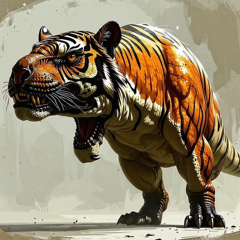 T-Rex Tiger Hybrid: A Fascinating Creation T-Rex Tiger Hybrid: A Fascinating Creation