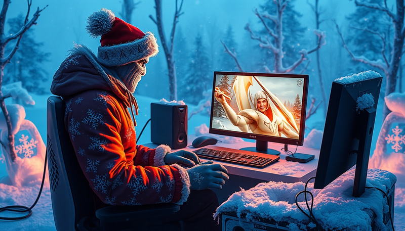 Ice Man Gaming: Frosty Fun with Cool Setup Ice Man Gaming: Frosty Fun with Cool Setup