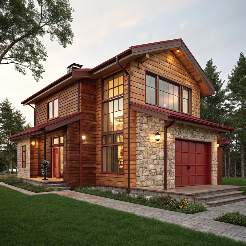 Moderate Big House of Quartz and Crimson Wood Moderate Big House of Quartz and Crimson Wood