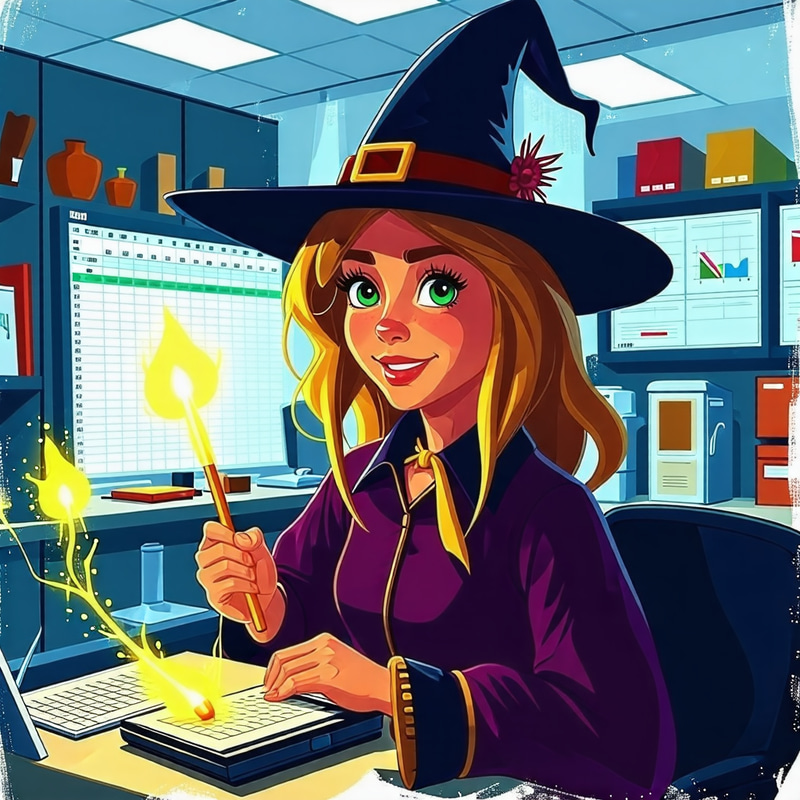 Witch Casting Spells in Office Cubicle | Predictive Models Witch Casting Spells in Office Cubicle | Predictive Models