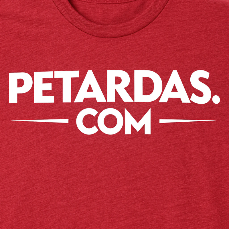 Red T-Shirt with PETARDAS.COM Red T-Shirt with PETARDAS.COM