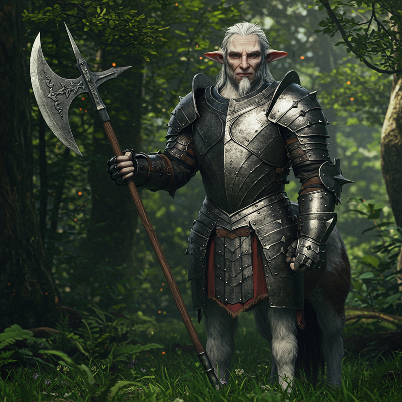 Centaur in Heavy Armor with Halberd Centaur in Heavy Armor with Halberd