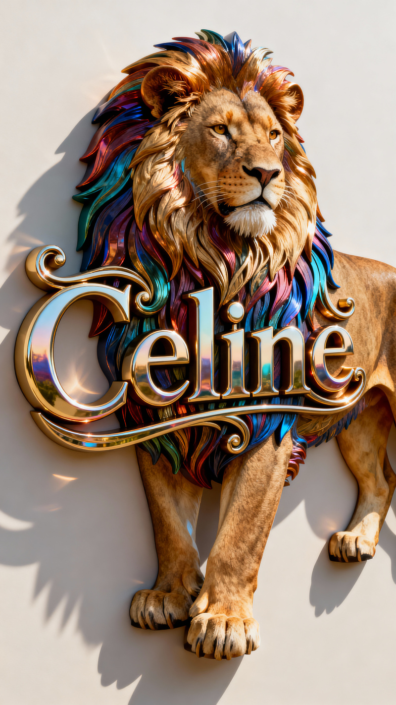 Majestic 3D Lion Logo Design for Celine Majestic 3D Lion Logo Design for Celine