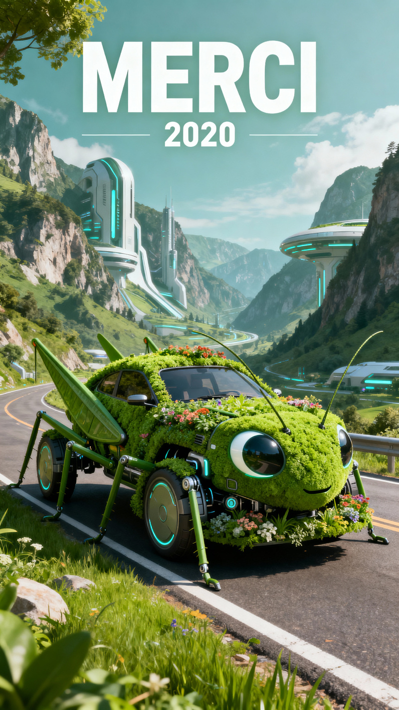 Futuristic Grasshopper Car – Digital Art