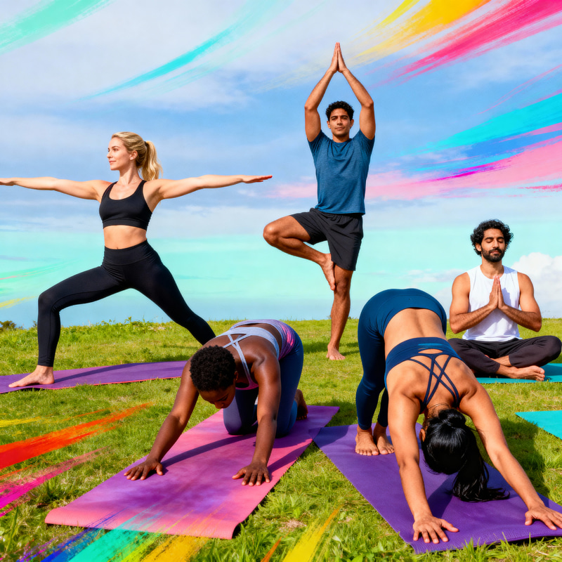 Vibrant Yoga Session: Embrace Energy & Diversity
