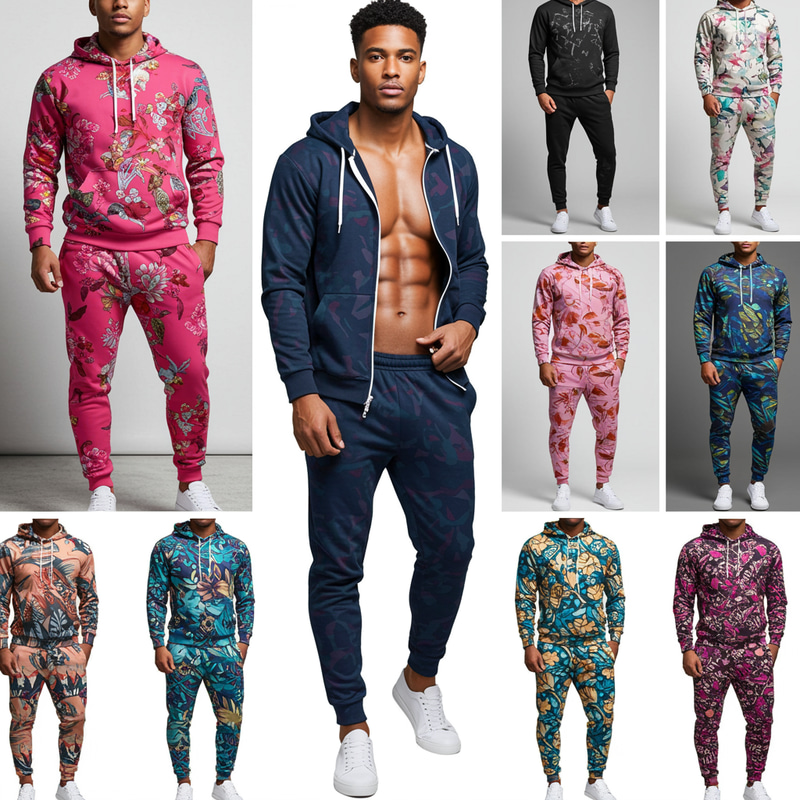 Vibrant Sublimation Print Track Suits for Every Style