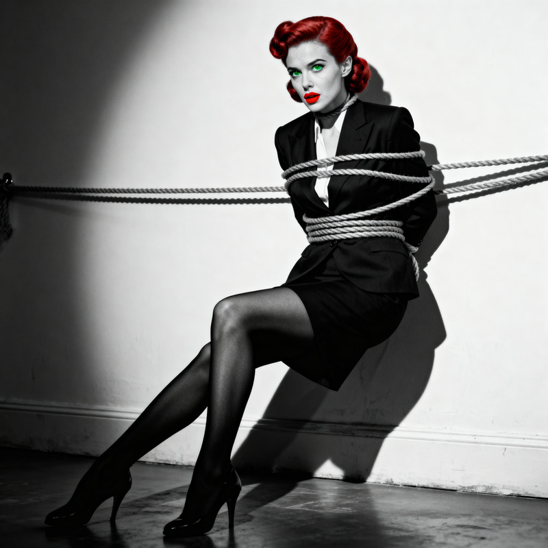 Vintage Detective Damsel in Distress Photography