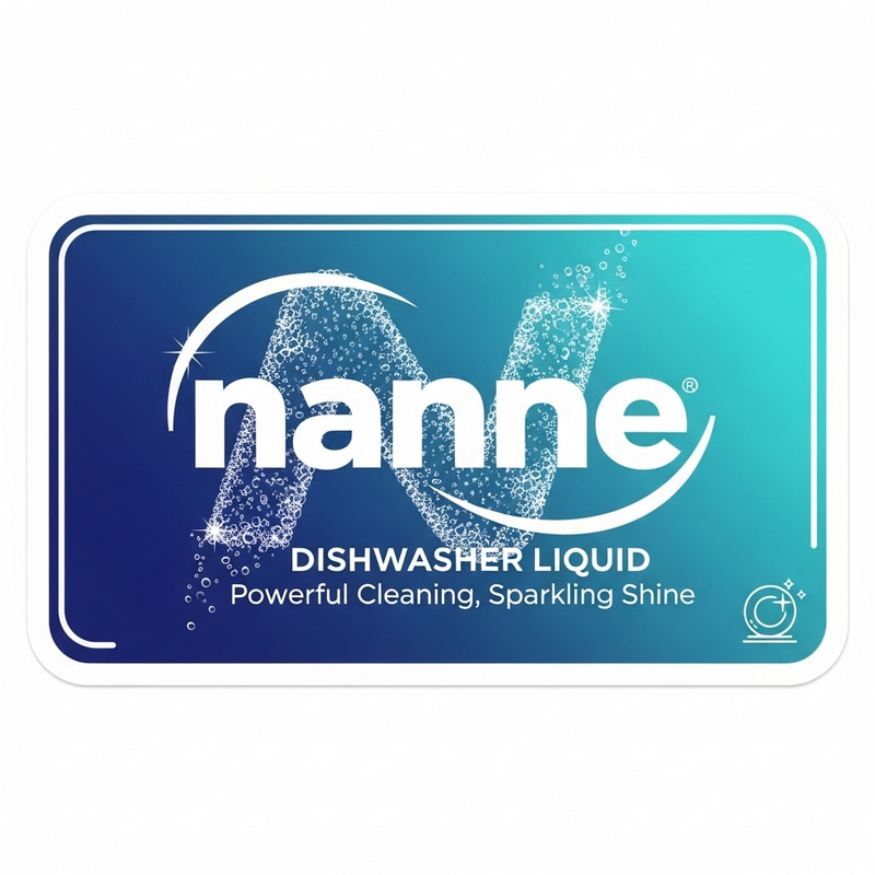 Custom Stickers for Nanne Dishwasher Liquid Custom Stickers for Nanne Dishwasher Liquid